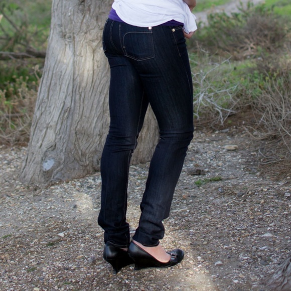 Fidelity Stevie Mid-Rise Skinny in Viper Rinse - Picture 2 of 3